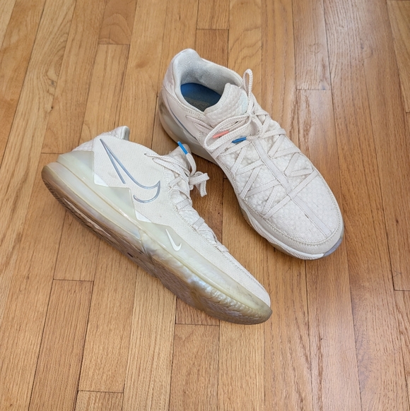 Nike Other - Nike LeBron 17 Low Easter Light Cream Sneakers